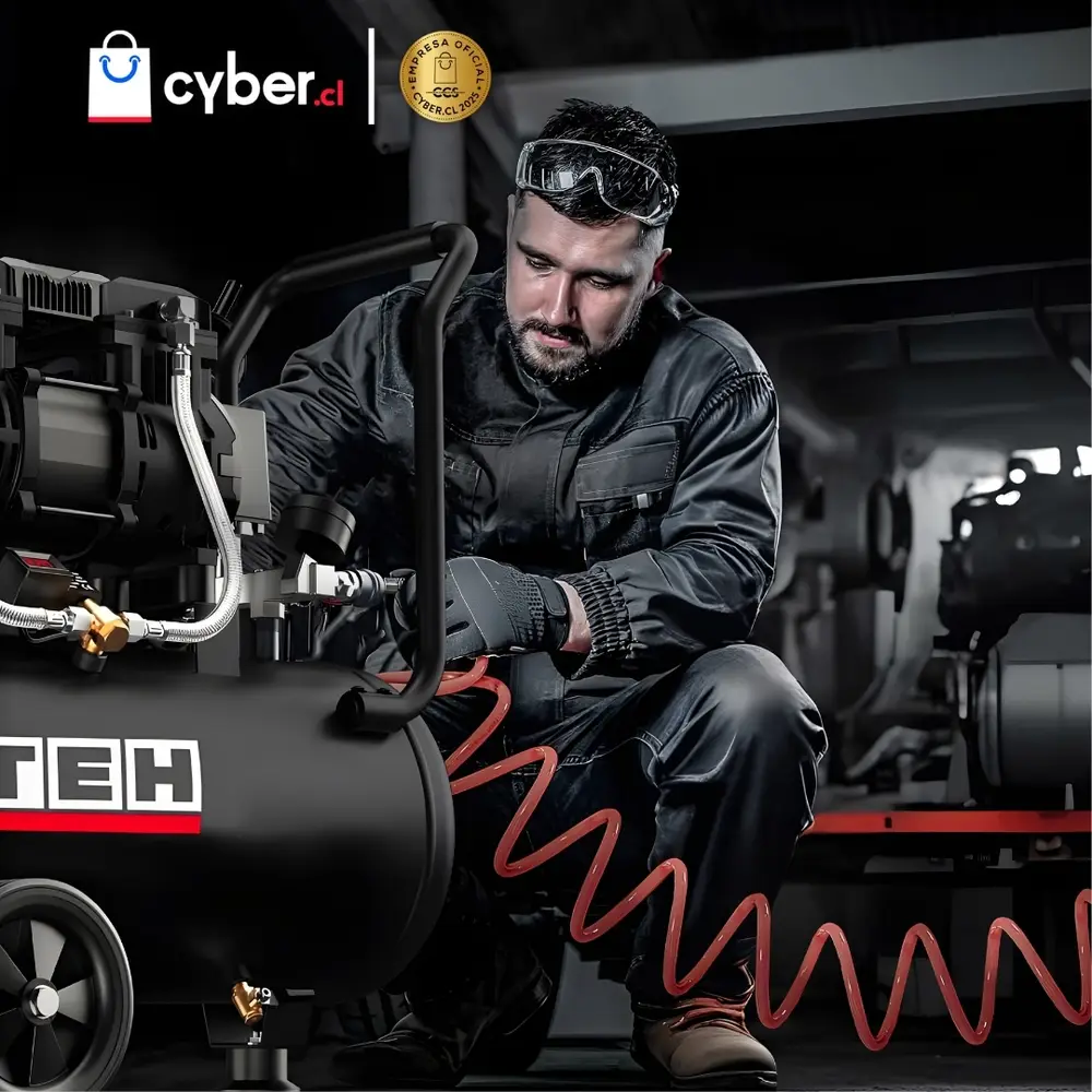 Compresor de Aire 50L 4HP AHORRA EN CYBER El Favorito de Chile ¡Aprovecha!