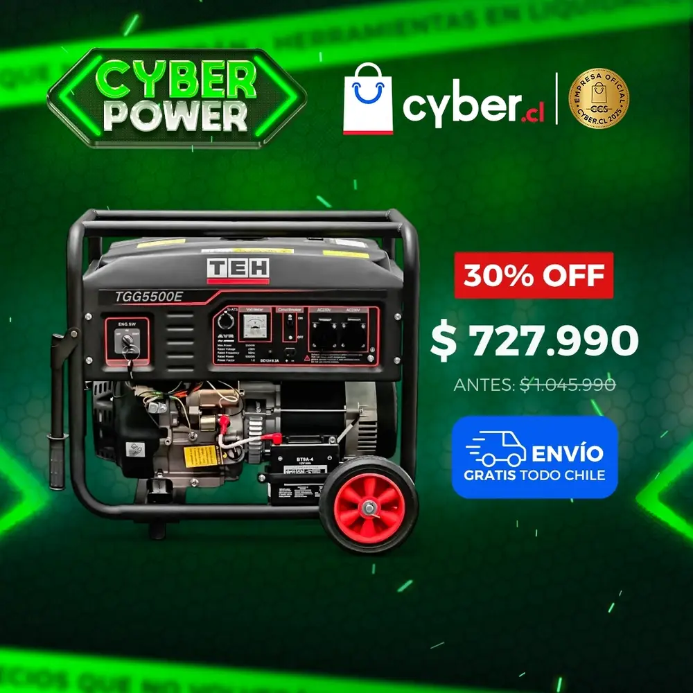 Generador 5.5KW con ATS AHORRA 30% Energía continua para tu negocio